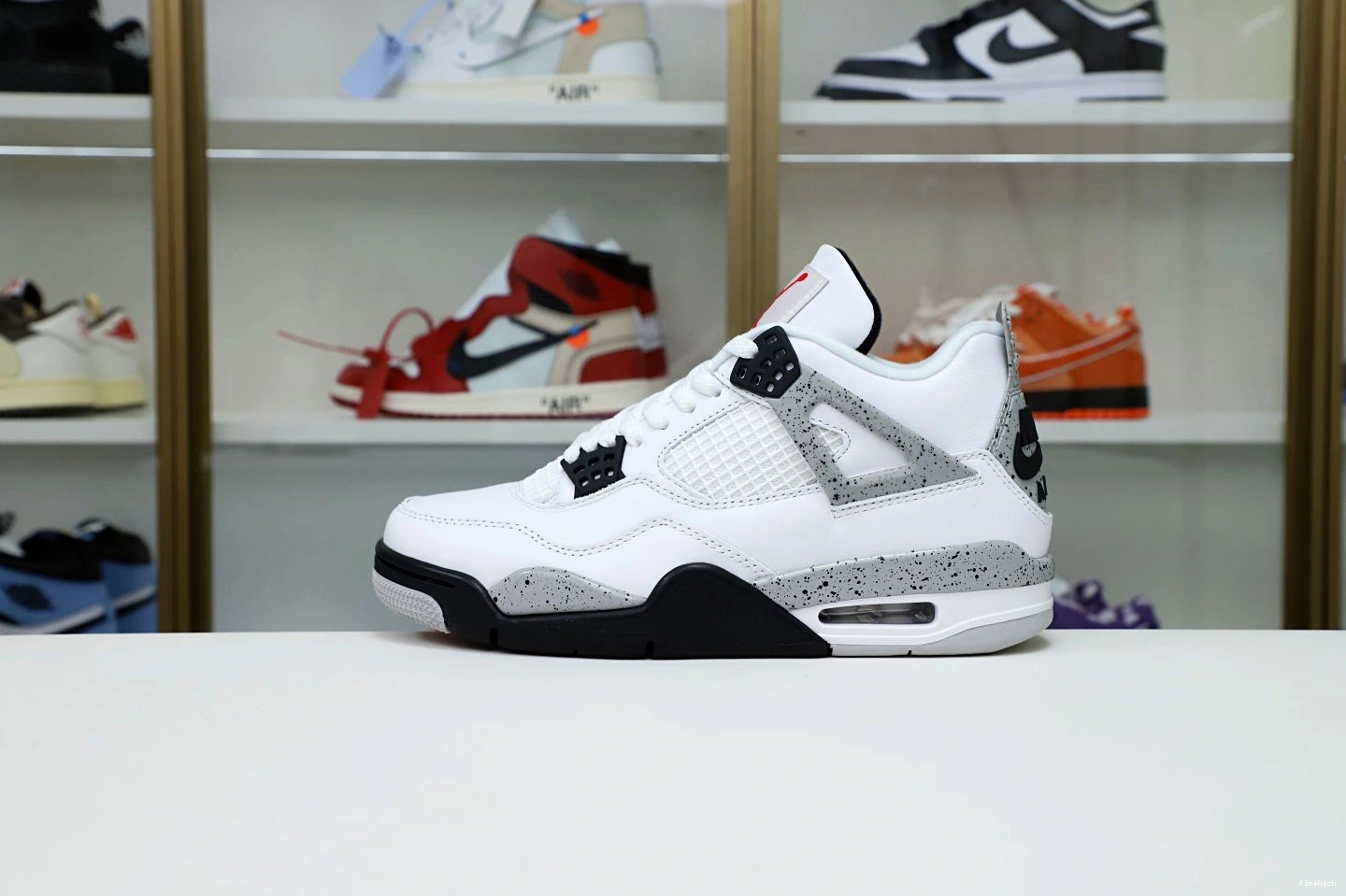 Air Cement Jordan Retro 4 White 0709